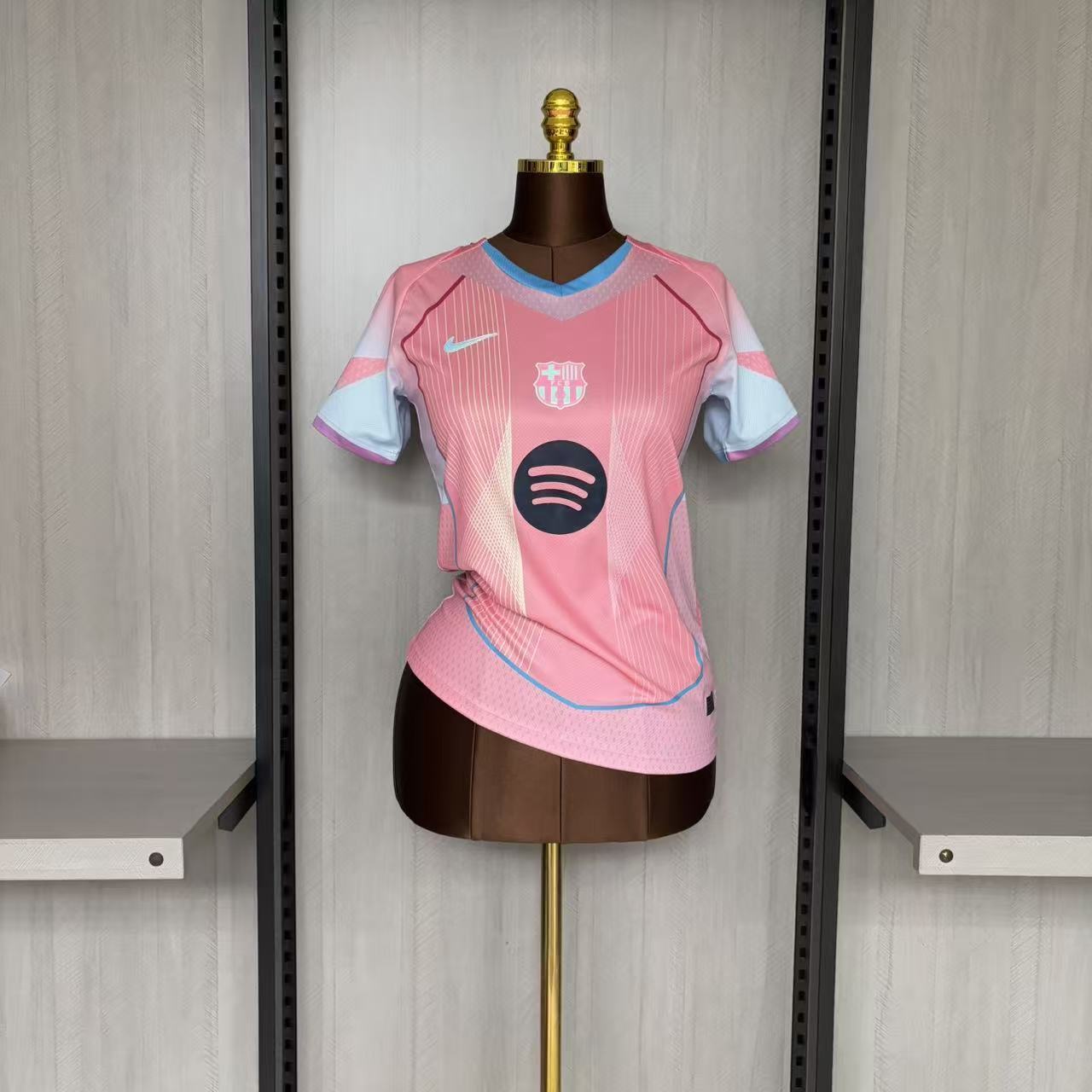 Camisa Barcelona Rosa - Feminina - 2025/26