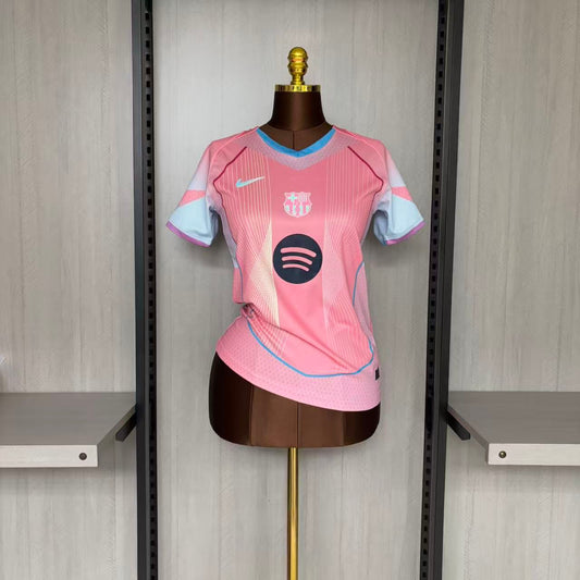 Camisa Barcelona Rosa - Feminina - 2025/26