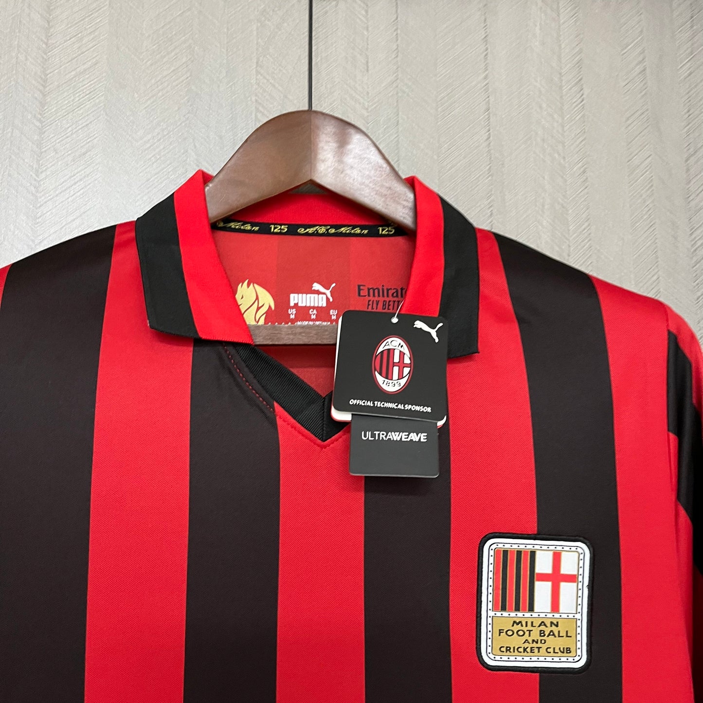 Camisa Milan - Especial 125 anos - Manga Longa