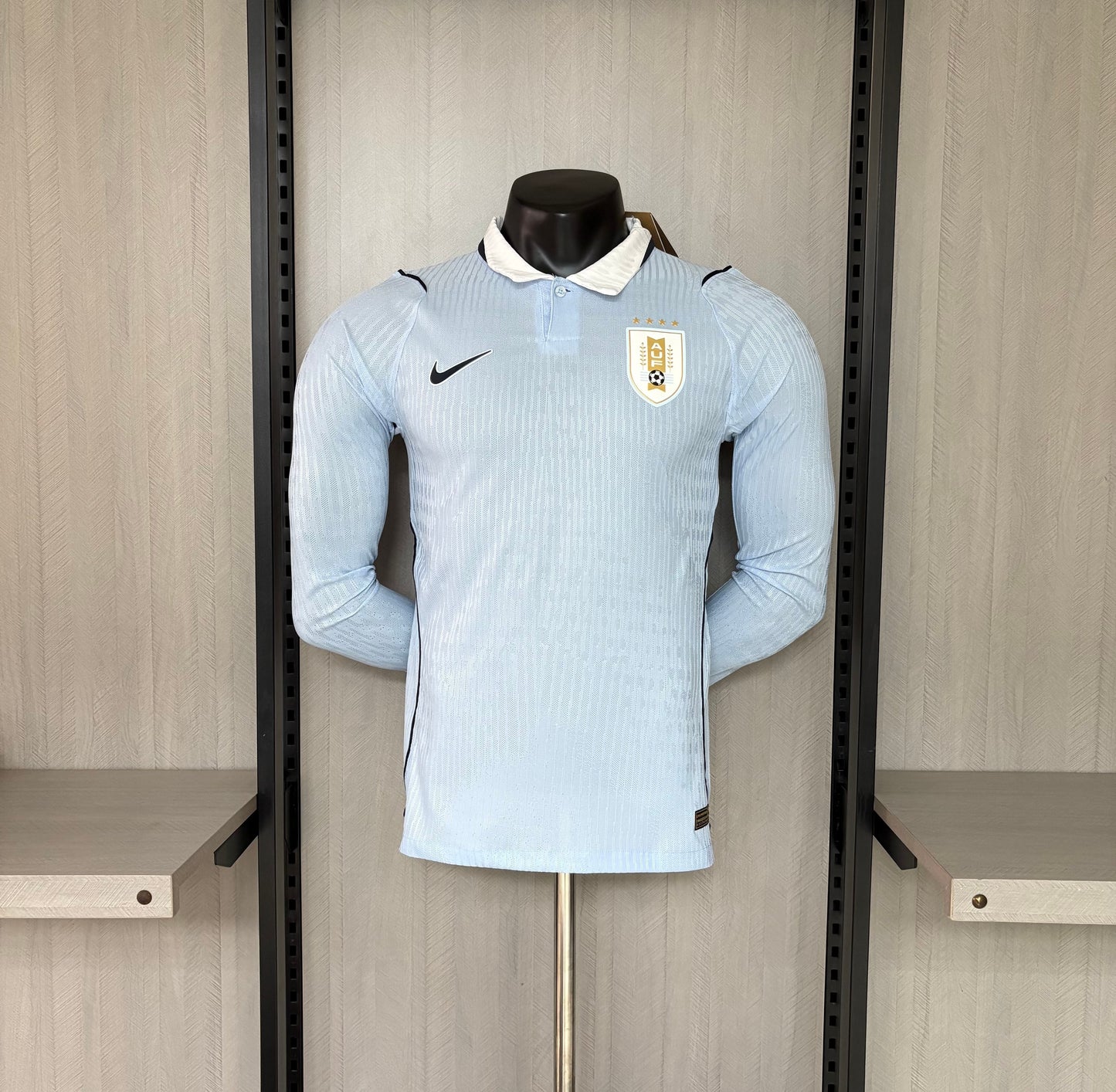 Camisa Uruguai 1 - Modelo Jogador Manga Longa - 2026/27