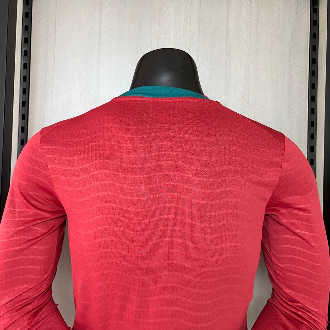 Camisa Portugal 1 - Modelo Jogador Manga Longa - 2026/27