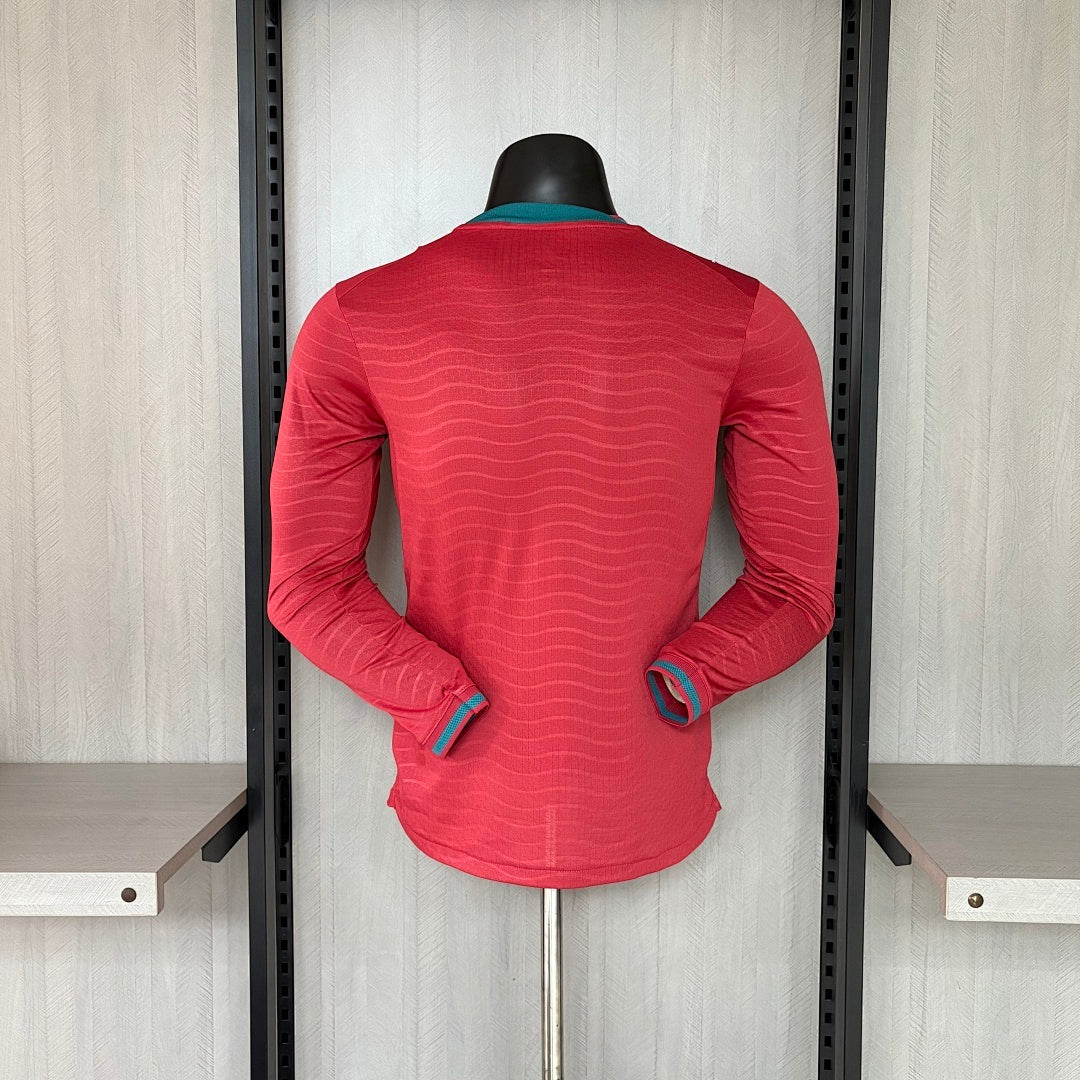 Camisa Portugal 1 - Modelo Jogador Manga Longa - 2026/27