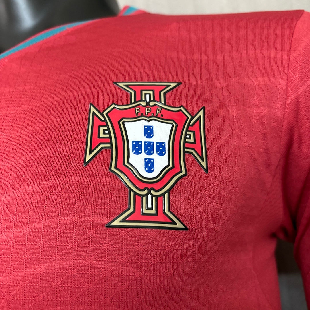 Camisa Portugal 1 - Modelo Jogador Manga Longa - 2026/27