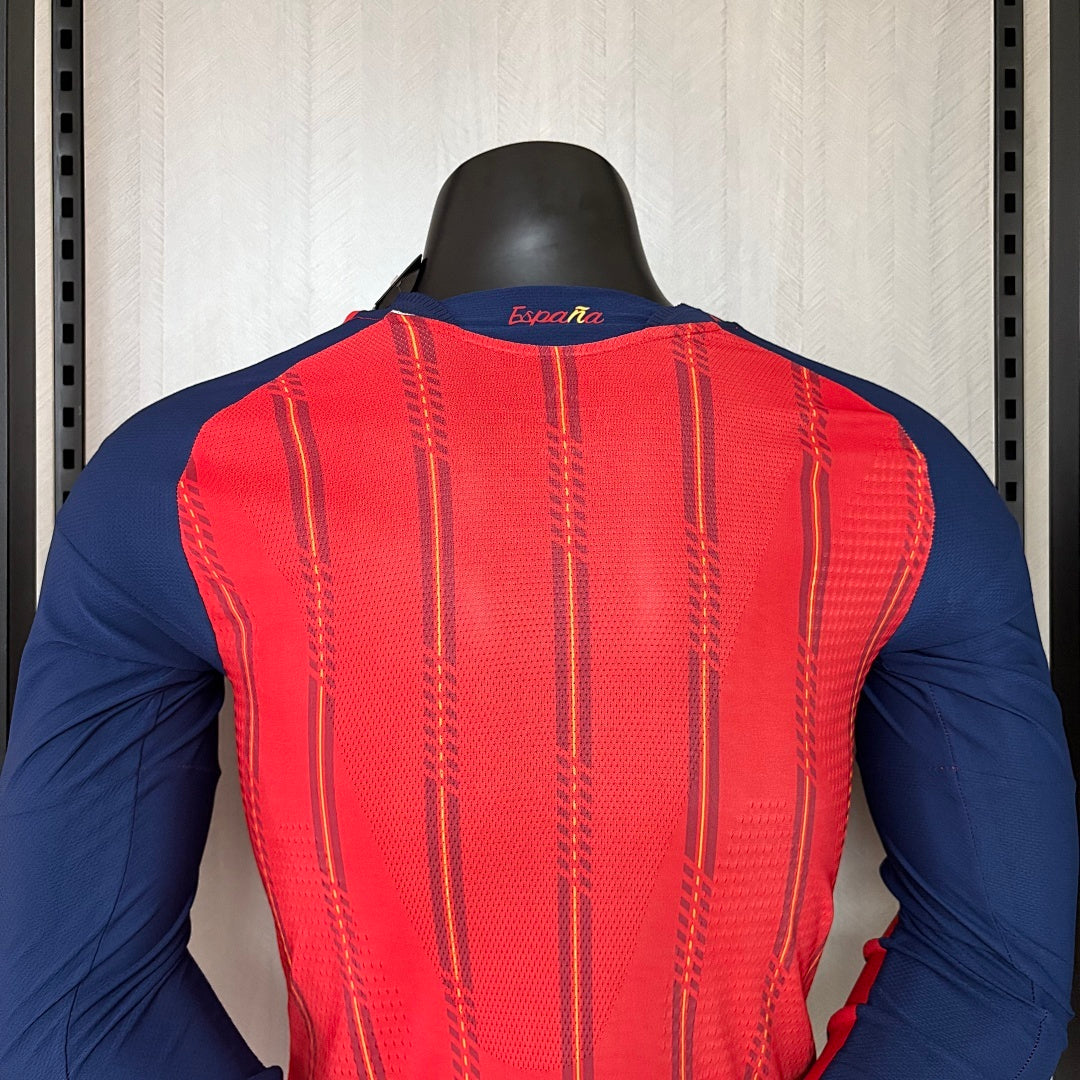 Camisa Espanha 1 - Modelo Jogador Manga Longa - 2026/27
