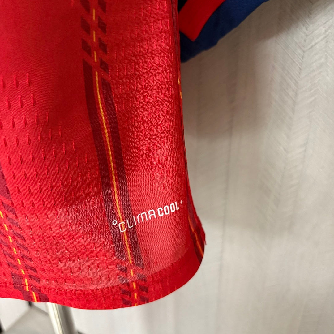 Camisa Espanha 1 - Modelo Jogador Manga Longa - 2026/27