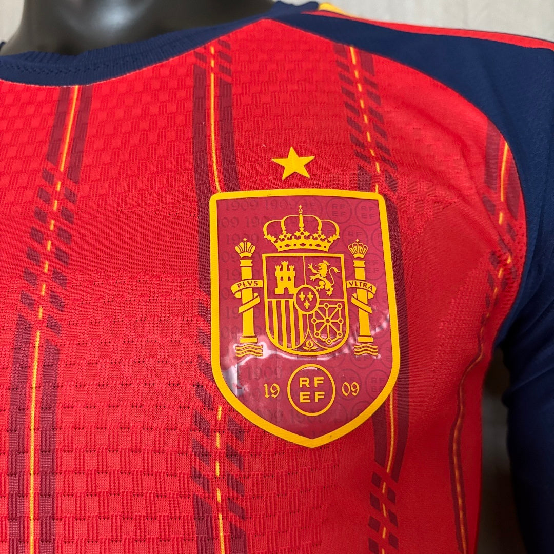 Camisa Espanha 1 - Modelo Jogador Manga Longa - 2026/27