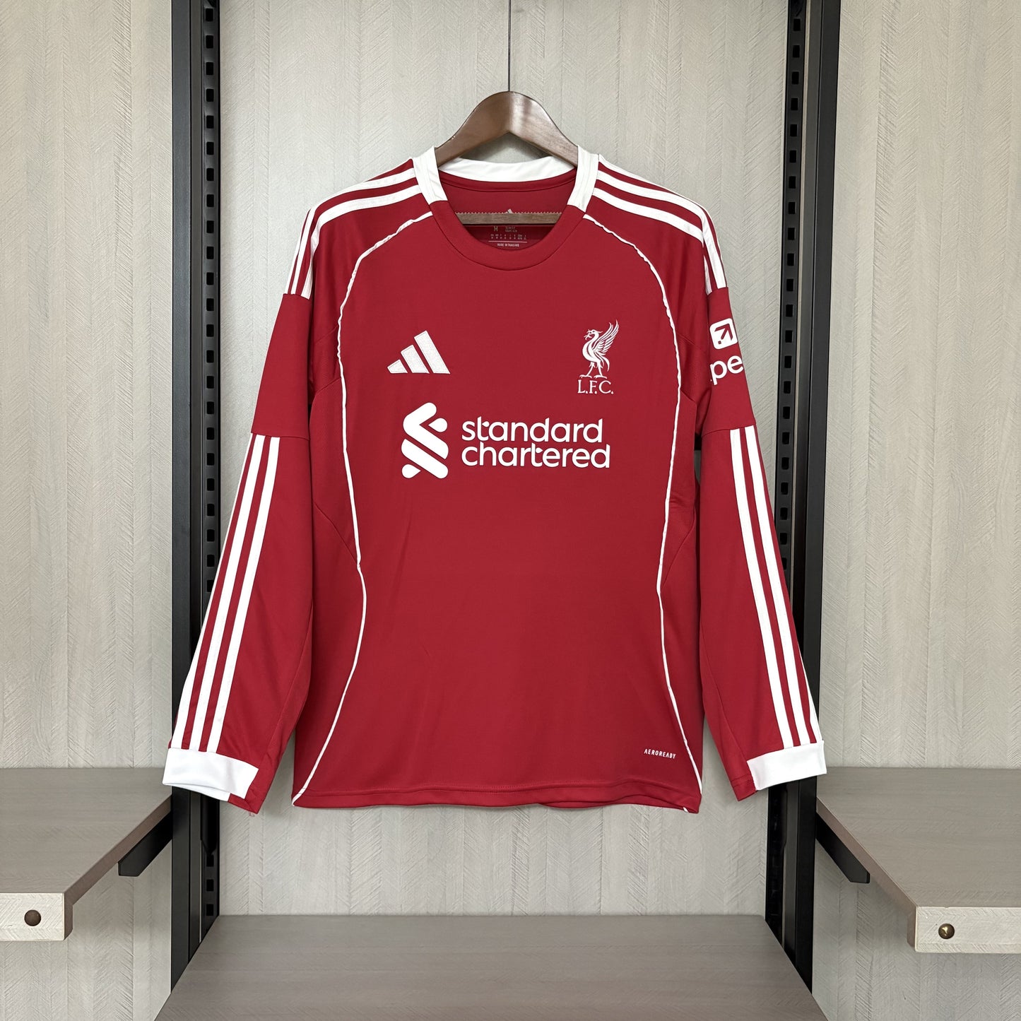 Camisa Liverpool 1 - Manga Longa - 2025/26