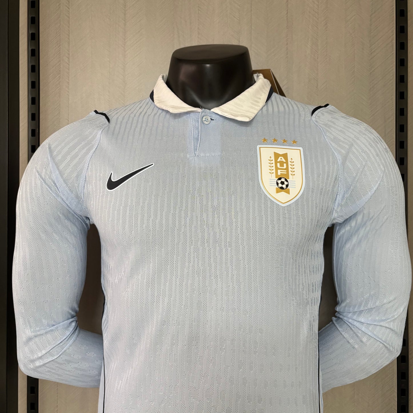 Camisa Uruguai 1 - Modelo Jogador Manga Longa - 2026/27