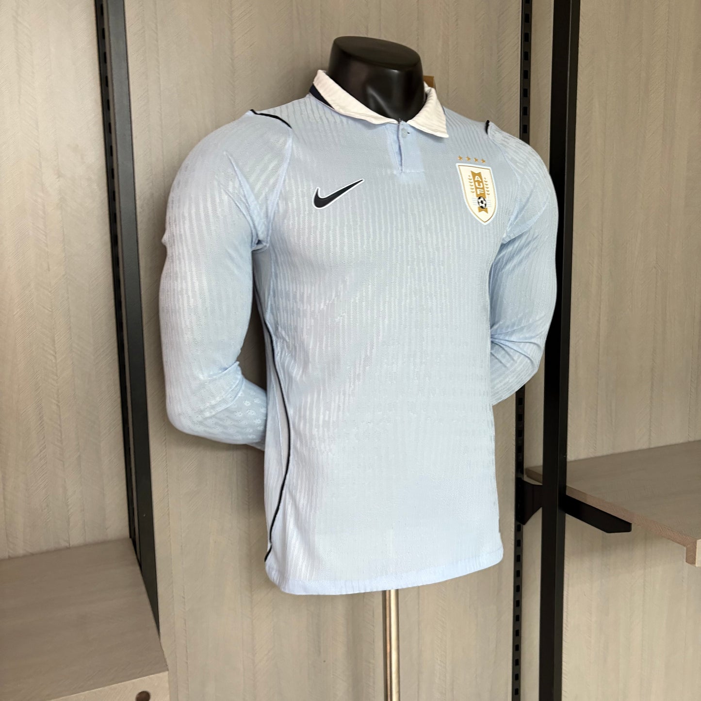 Camisa Uruguai 1 - Modelo Jogador Manga Longa - 2026/27